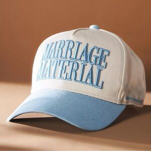 Bridemerch 🩵 Marriage Material Hat 👰🏻‍♀️Bridal Bachelorette